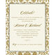 Champagne Die-cut Invitations Image 2 of 2